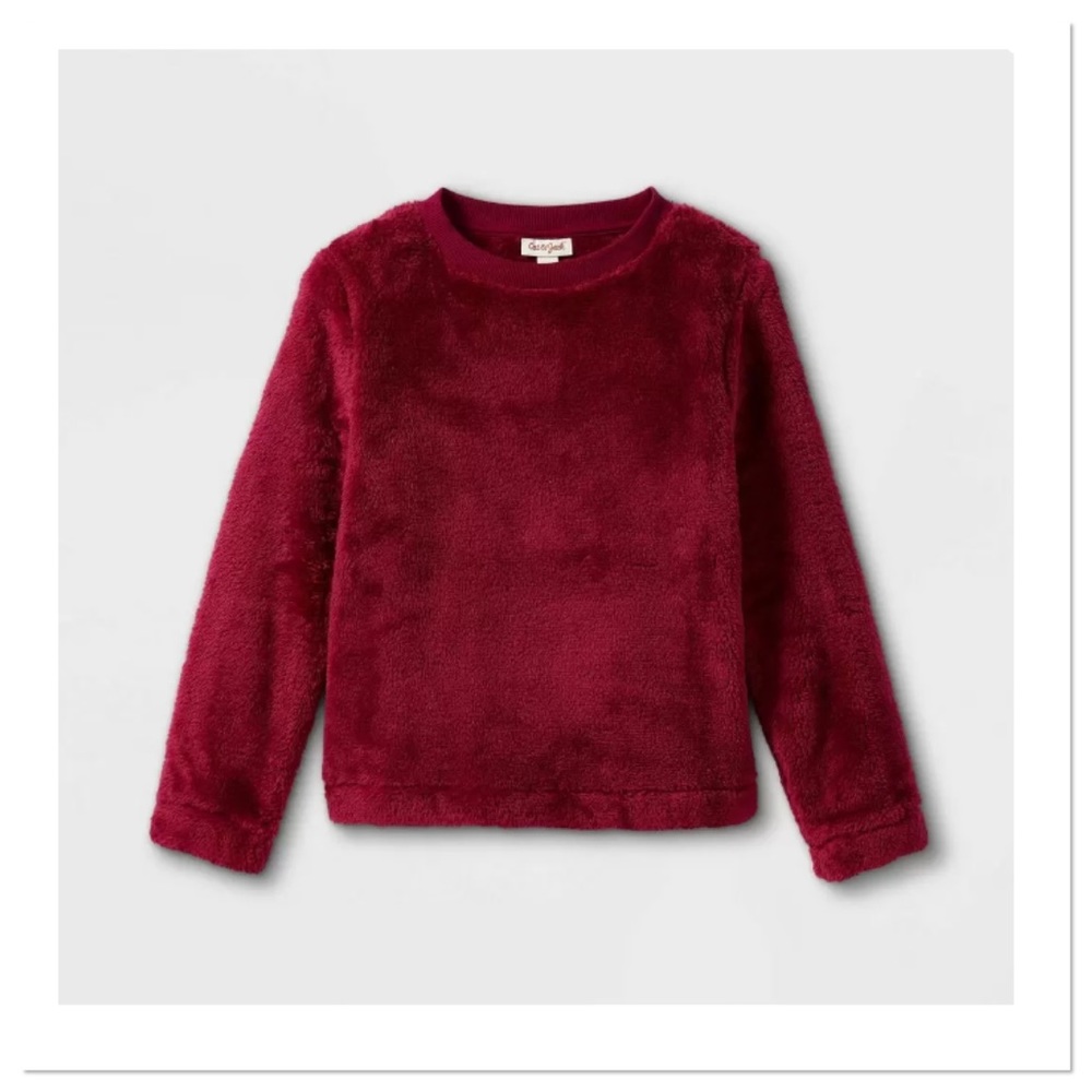 Girl’s Sherpa Pullover Sweatshirt Cat & Jack